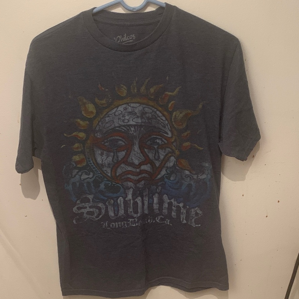 Grey Philcos Sublime 50/50 Cotton Blend Crewneck Tshirt SZ M